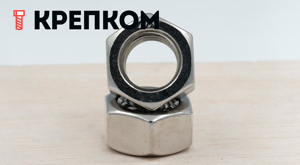 Гайка шестигранная с мелкой резьбой ГОСТ 5927-70, класс прочности 12, оцинкованная сталь 40Х - фото