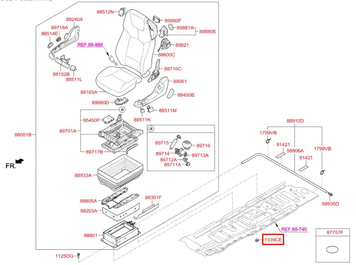 Гайка автомобильная М10х1,25 мм с фланцем SN-10087 - фото