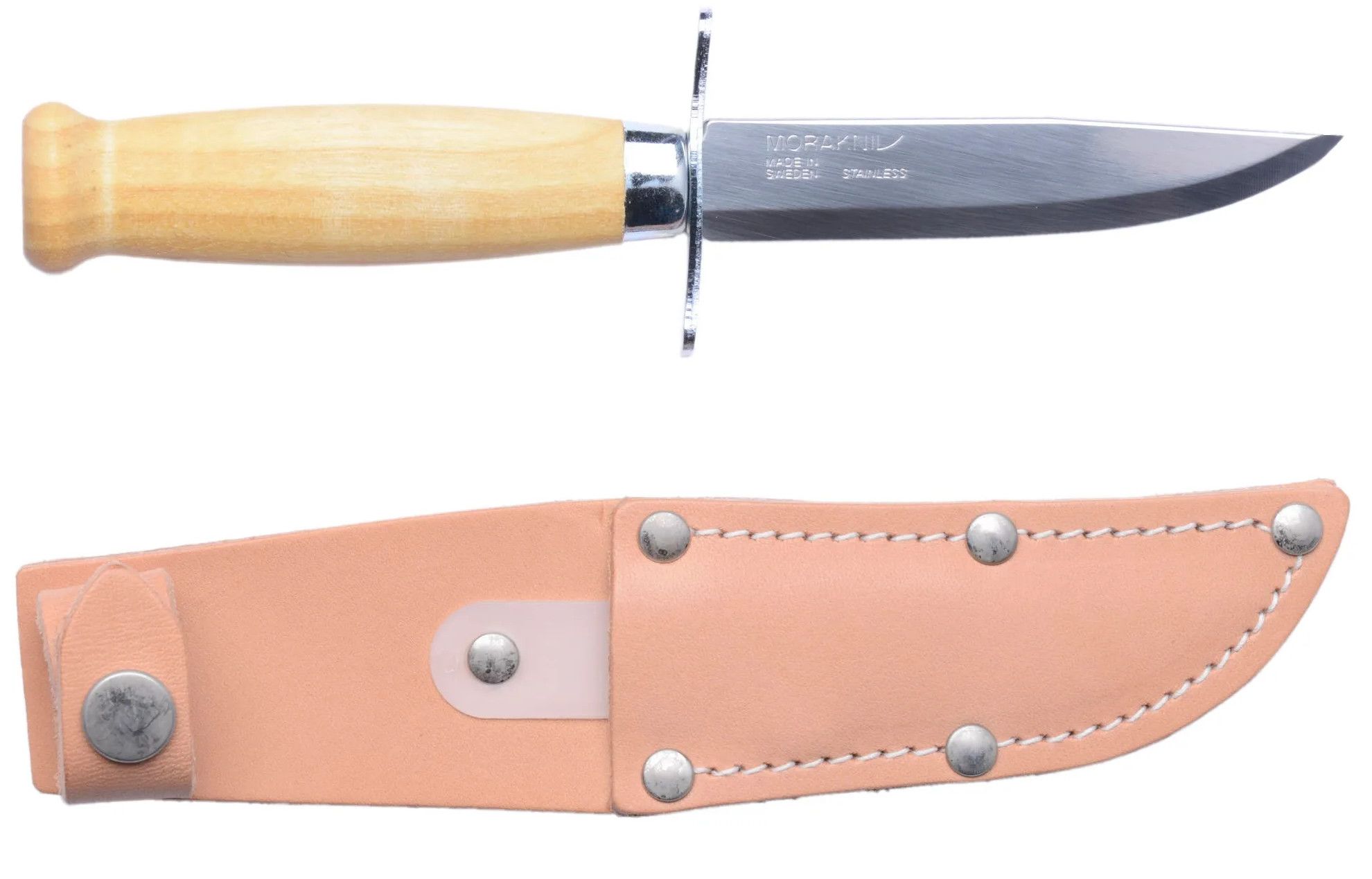 Изображение товара Туристический нож MORAKNIV Scout 39 11843 из нержавейки с березовой рукоятью