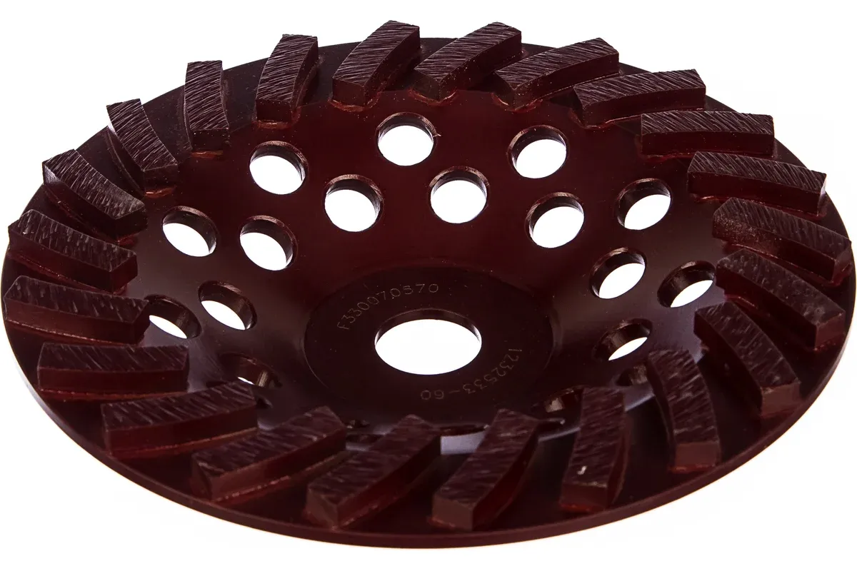 Чашка шлифовальная алмазная по бетону 180 мм BG/M Турбо Messer 03-03-180 - фото