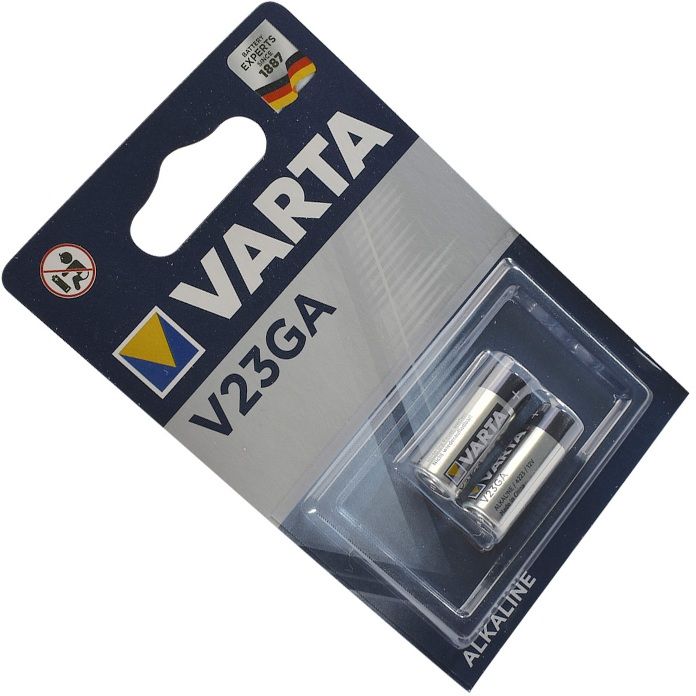 Батарейка V23GA щелочная 12 В Varta 04223101402М, 2 шт в блистере - фото