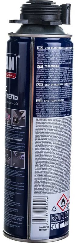 Очиститель для полиуретановой пены TYTAN Professional Еco-Cleaner 63715, 500 мл - фото