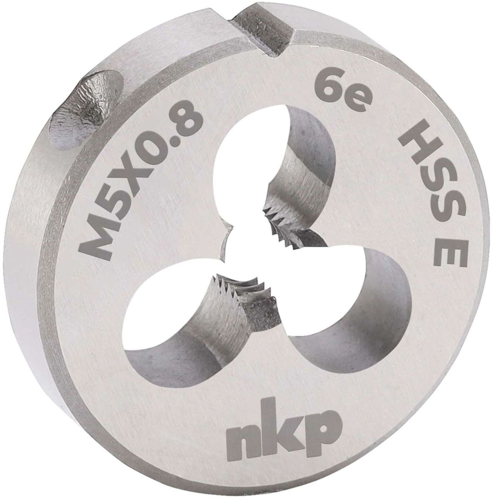 Плашка М5х0,8 мм HSSE DIN EN 22568 6e NKP 289050N, метрическая резьба - фото