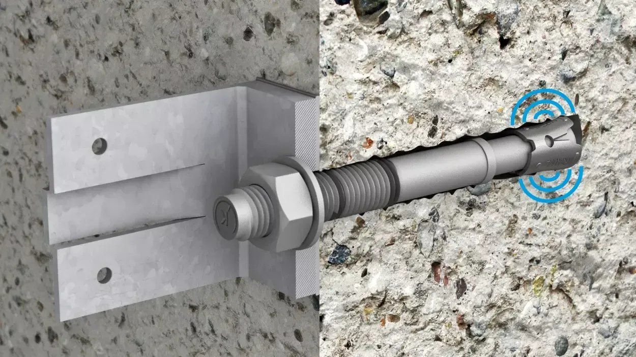 Анкер клиновой с гильзой и гайкой R-HPTII-ZF M12x120/25 мм сталь Delta Rawlplug - фото