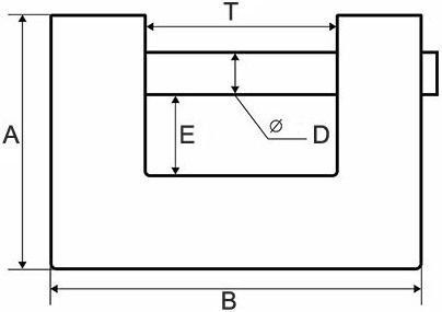 Навесной замок Apecs - схема