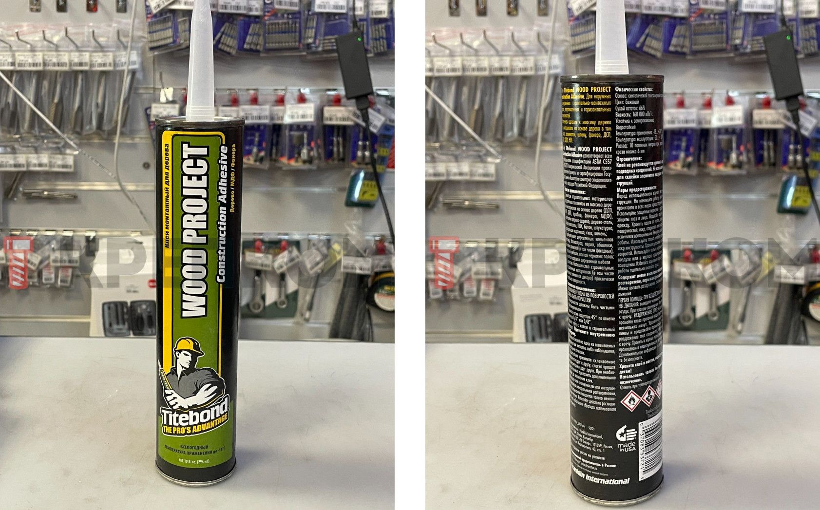 Клей монтажный Titebond Wood Project, 296 мл - фото