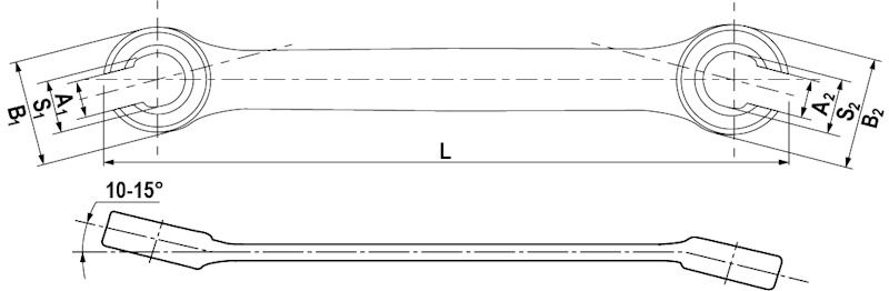 Разрезной ключ Thorvik - схема