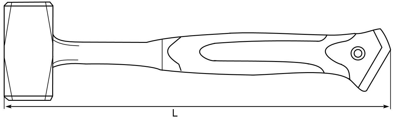 Размеры кувалды, схема