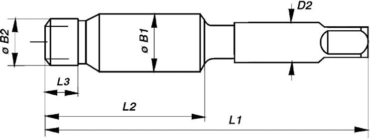 Метчик STI для резьбовых вставок - схема