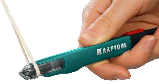 Нож для точного реза с автостопом 9 мм GRAND-9 Kraftool 09192 - применение