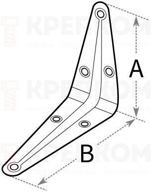 Уголок кронштейн - схема