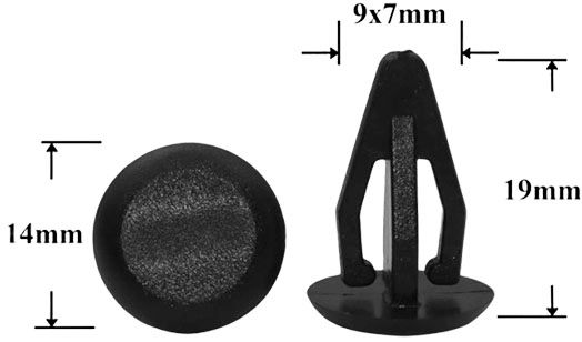 Автомобильная крепежная вставка-заглушка AS-1300 - схема