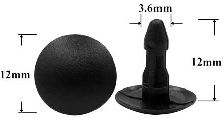 Автомобильная крепежная вставка-заглушка AS-290 - схема