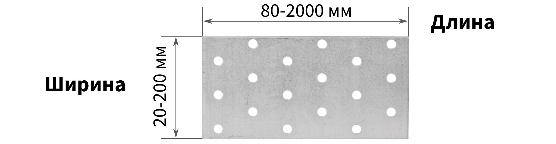 Размеры перфорированных пластин - изображение