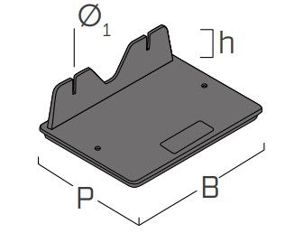 Шпунтовый оголовок 90х120 мм для регулируемой опоры SUP-M, Holz SUPMHEAD2 - схема