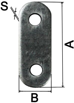Пластина бытовая ПТ, оцинкованная сталь - схема