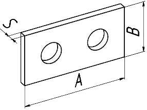 Прямая соединительная пластина - схема