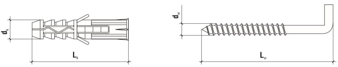 Дюбель с костылем SX 6x30 H K Fischer 90903