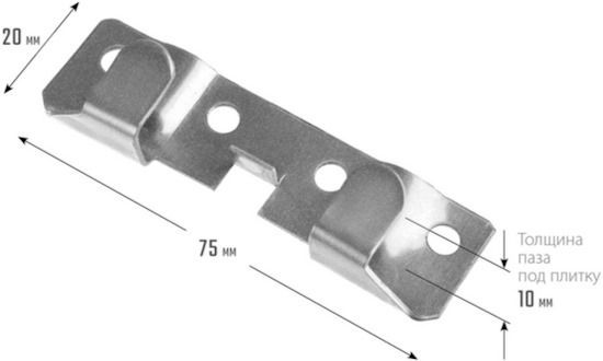 Кляймер ЗУБР - размеры