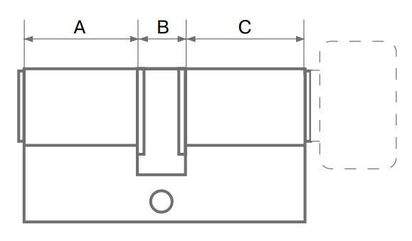 Цилиндровый механизм APECS Premier XR, золото