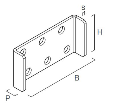 Пластина 81х40х15,5 Lock Stop Holz Technic LOCKSTOP75 - схема