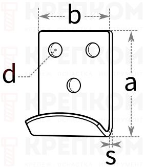 Ответная скоба - схема, чертеж