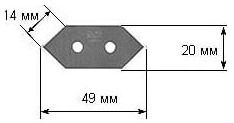 Лезвие Olfa OL-MCB-1 размеры