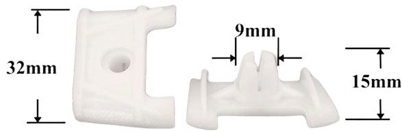 Вставка автомобильная под саморез AS-1282 - схема