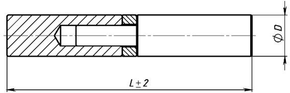 Петля гаражная приварная с подшипником, сталь без покрытия - схема