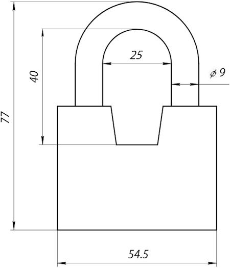 Навесной замок Apecs - схема