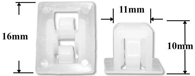 Вставка автомобильная под саморез AS-1330 - схема