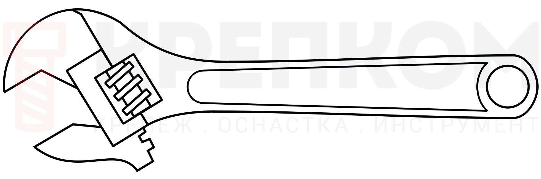 Разводной ключ - изображение