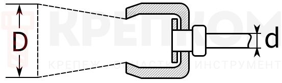 Набор щеток кистевых для дрели Профессионал ЗУБР 35225-30-H2 - чертеж