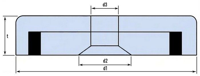 неодимовое крепление с зенковкой схема