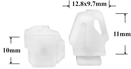 Клипса автомобильная крепежная фигурная AS-1199 - схема