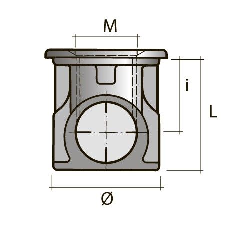 Стяжка коническая D15 