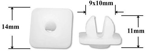 Вставка автомобильная под саморез AS-1006 - схема