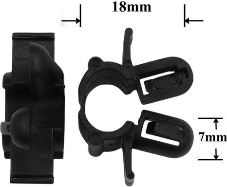 Клипса автомобильная для проводов и трубок AS-1400 - схема
