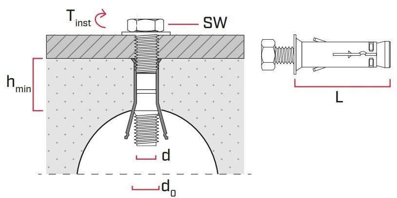 Крепление BEF TOWERXL1 - схема
