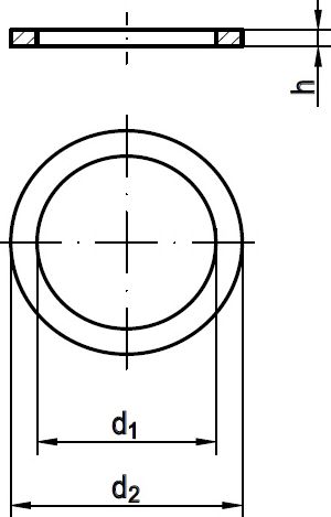 Шайба изолирующая стеклотекстолит - размеры