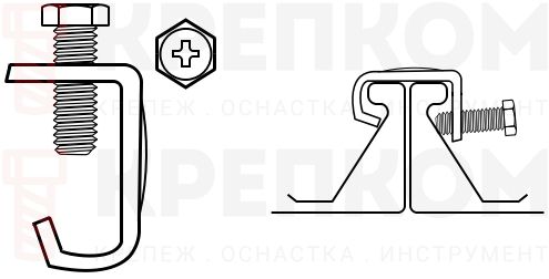 Скоба вентиляционная для воздуховодов ССВ-24 - фото