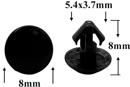 Автомобильная крепежная вставка-заглушка AS-1396 - схема