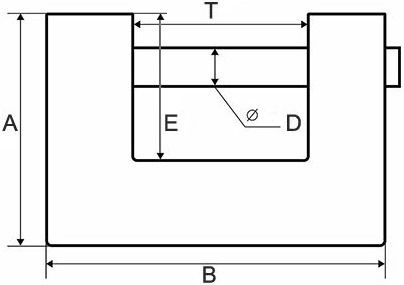 Навесной замок Apecs - схема