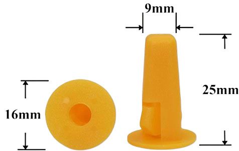 Вставка автомобильная под саморез AS-1266 - схема