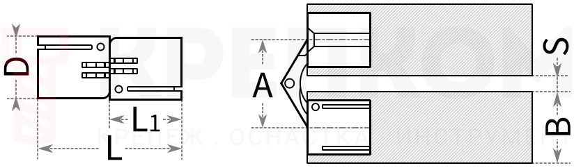 Петля HING - схема, чертеж