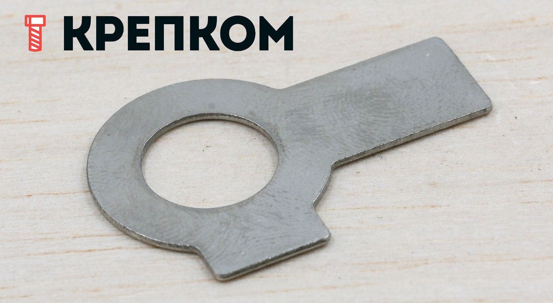 Шайба стопорная с двумя лапками DIN 463, нержавеющая сталь А2 - фото