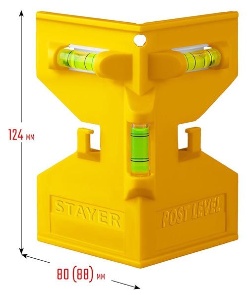 Уровень-угольник магнитный Master Stayer 3456_z02 - чертеж