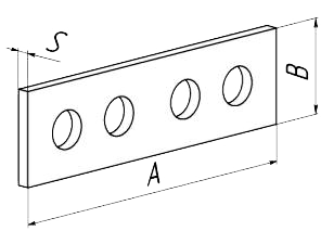 Пластина прямая ПТ 105x30x5