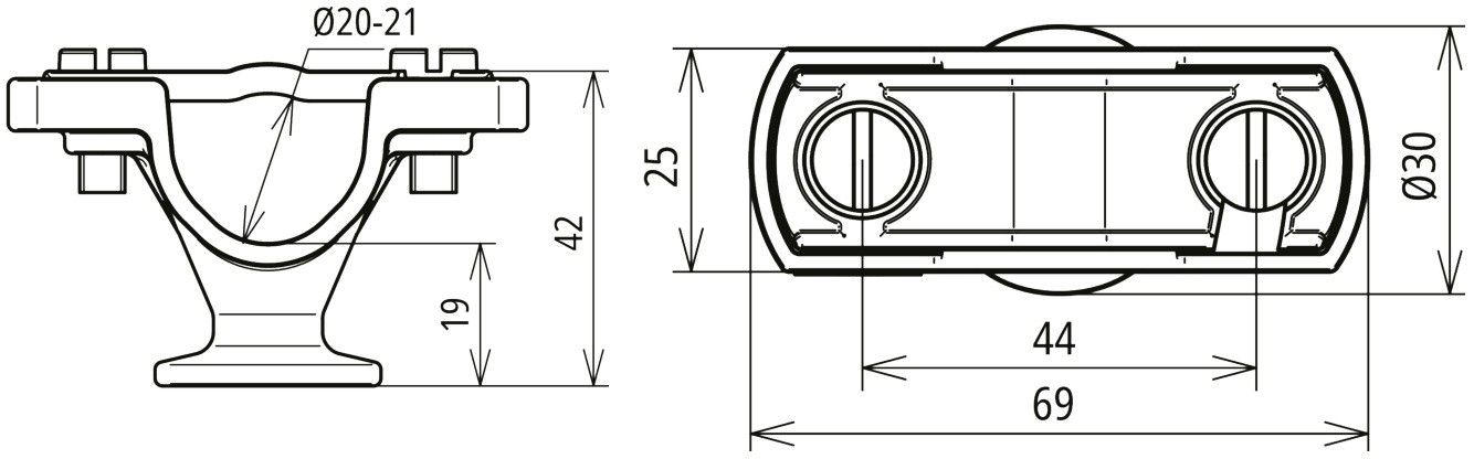 Держатель токоотводов HVI и HVI-lights-plus арт. 275220