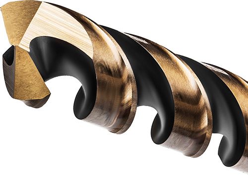 Сверло по металлу спиральное HSS-Co (М42) Professional Kraftool - рабочая часть